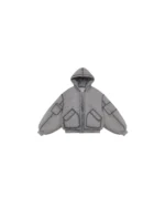 A Shinzo Brand Ishigaki Grey A1 Bomber Puffer Jacket