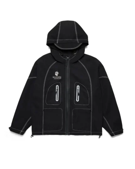Shinzo Brand Takayama 3L Technical Waterproof Jacket Black