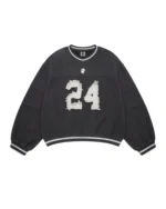 Shinzo Brand Futtobōru Heavyweight Washed Black Jersey Crewneck